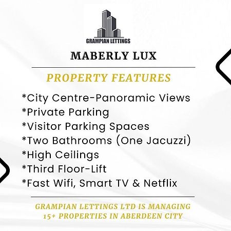 Maberly Lux - Grampian Lettings Ltd Apartment Aberdeen Bagian luar foto